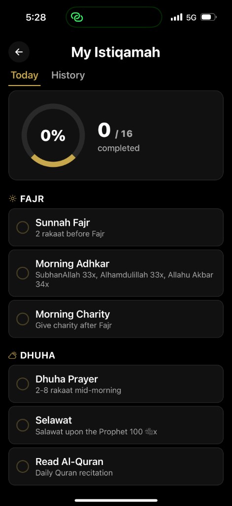 My Istiqamah